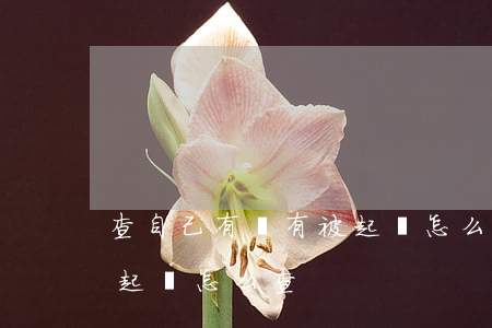 查自己有沒有被起訴怎么查(查自己有沒有被起訴怎么查)