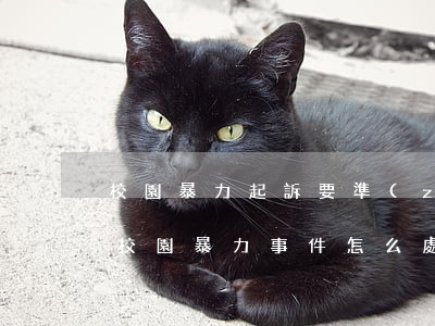 校園暴力起訴要準(zhǔn)備什么資料(校園暴力事件怎么處理)