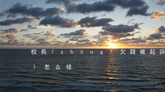 校長(zhǎng)欠錢被起訴會(huì)怎么樣