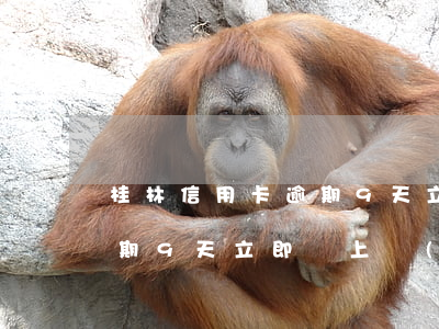 桂林信用卡逾期9天立即還上(桂林信用卡逾期9天立即還上會(huì)怎樣)