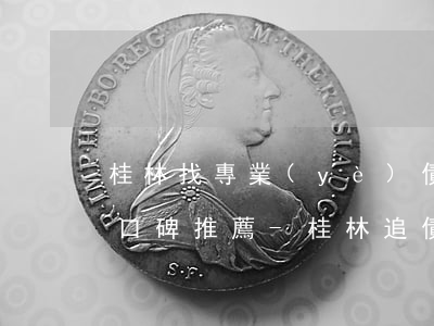 桂林找專業(yè)債務(wù)合同律師口碑推薦-桂林追債公司哪家好