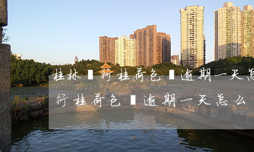 桂林銀行桂荷包貸逾期一天怎么樣-桂林銀行桂荷包貸逾期一天怎么樣了