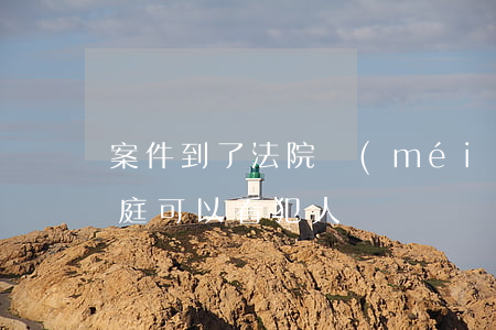 案件到了法院沒(méi)有開(kāi)庭可以看犯人嗎