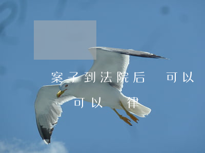 案子到法院后還可以請律師嗎(案子到法院后還可以請律師嗎)