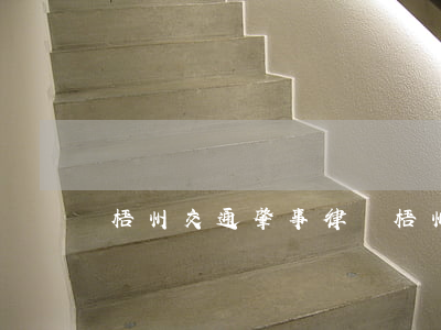 梧州交通肇事律師(梧州律師事務(wù)所)