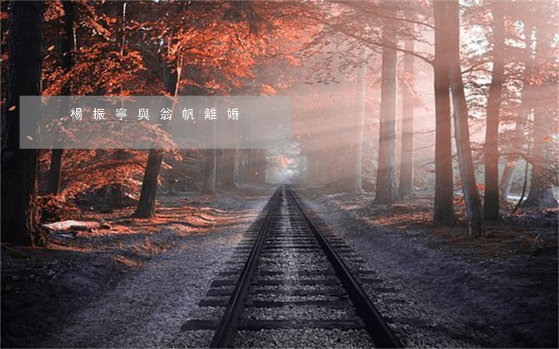 楊振寧與翁帆離婚