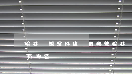 榆林離婚案件律師有哪些(榆林離婚案件律師有哪些)