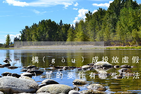 構(gòu)成投放虛假危險物質(zhì)罪的要件有哪些（刑法）