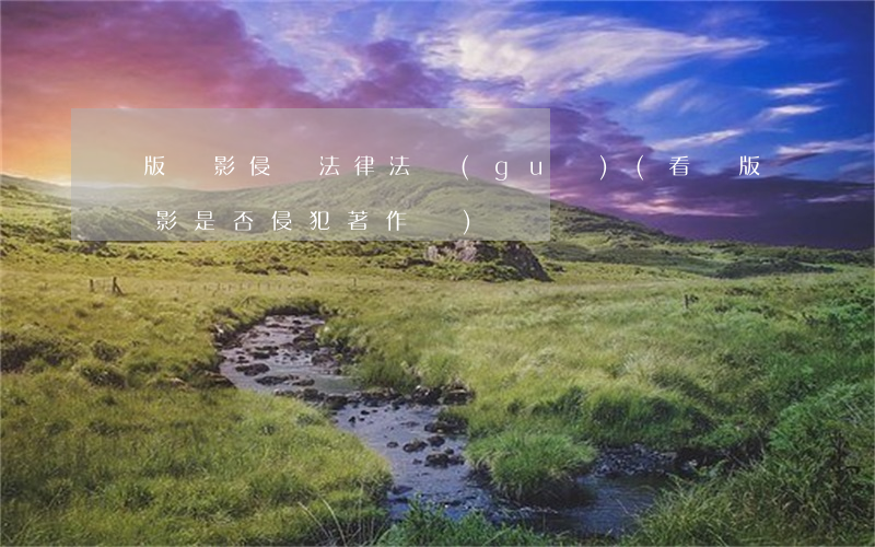 槍版電影侵權法律法規(guī)(看槍版電影是否侵犯著作權)