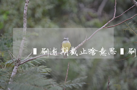 樂刷逾期截止啥意思 樂刷交易中止