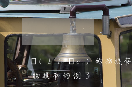 標(biāo)的物提存(標(biāo)的物提存的例子)