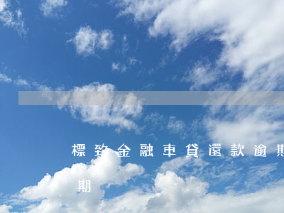 標致金融車貸還款逾期(標致金融車貸還款逾期)