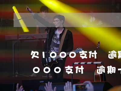 欠1000支付寶逾期十個(gè)月(欠1000支付寶逾期十個(gè)月)