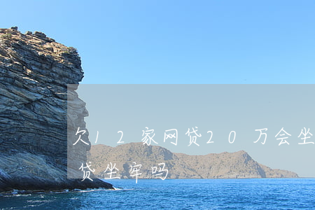 欠12家网贷20万会坐牢吗(欠了十几家网贷坐牢吗?)
