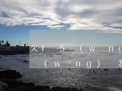 欠1萬5網(wǎng)貸怎么辦(欠四五萬網(wǎng)貸怎么辦)