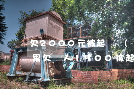 欠2000元被起訴會(huì)有什么后果(欠別人1500被起訴的后果)