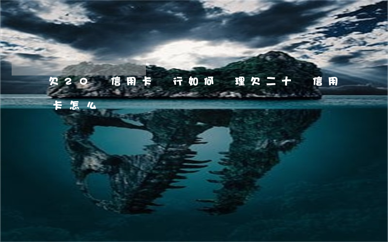 欠20萬信用卡,銀行如何處理（欠二十萬信用卡怎么還）