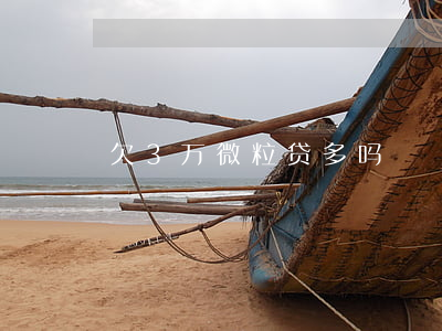 欠3万微粒贷多吗