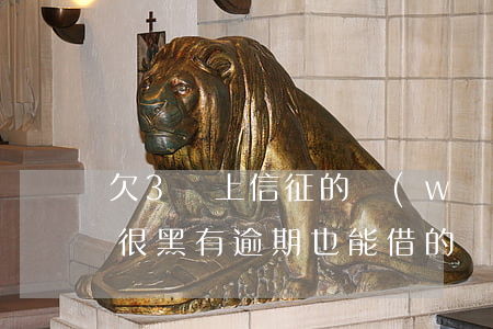 欠3個上信征的網(wǎng)貸逾期(征信很黑有逾期也能借的網(wǎng)貸)