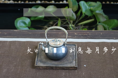 欠4萬網貸利息每月多少