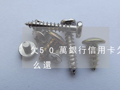 欠50萬銀行信用卡(欠50萬銀行信用卡怎么還)