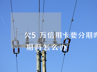 欠5万信用卡要分期吗-欠5万信用卡要分期吗怎么办