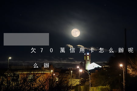 欠70萬信用卡怎么辦呢（欠70萬信用卡怎么辦）