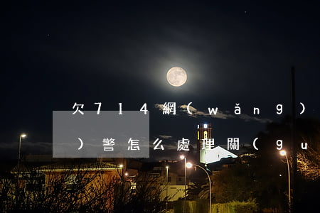 欠714網(wǎng)貸一般報(bào)警怎么處理(關(guān)于714網(wǎng)貸的最新消息)