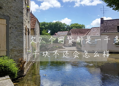 欠7个网贷都是一千多的还不起了(网贷欠几千块不还会怎么样)
