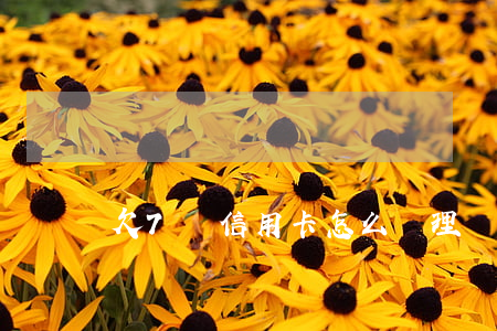 欠7萬信用卡怎么處理