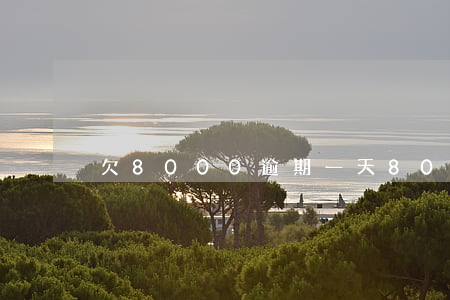 欠8000逾期一天800合法嗎