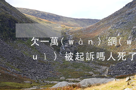欠一萬(wàn)網(wǎng)貸會(huì)被起訴嗎人死了