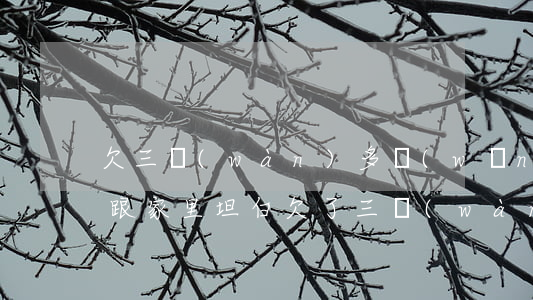 欠三萬(wàn)多網(wǎng)貸怎么跟家里坦白(欠了三萬(wàn)怎么跟家里坦白)