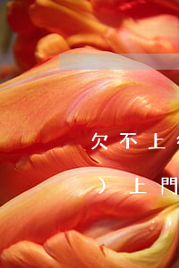 欠不上征信的網(wǎng)貸會(huì)上門要錢嗎-