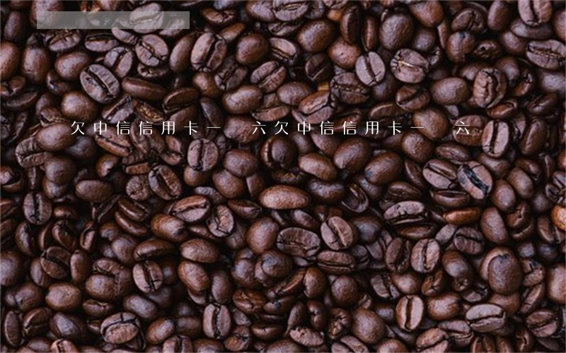 欠中信信用卡一萬六(欠中信信用卡一萬六)