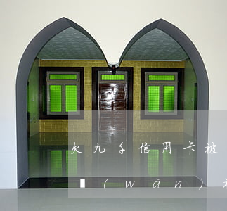 欠九千信用卡被起訴了怎么解決（欠信用卡9萬(wàn)被起訴）