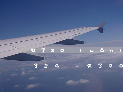 欠了20萬(wàn)債務(wù)還不起了怎么辦-欠了20萬(wàn)債務(wù)還不起了怎么辦呢