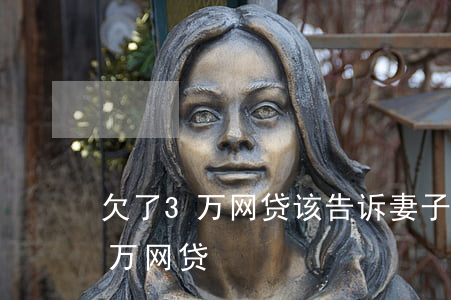 欠了3万网贷该告诉妻子吗(我老婆欠了30万网贷)
