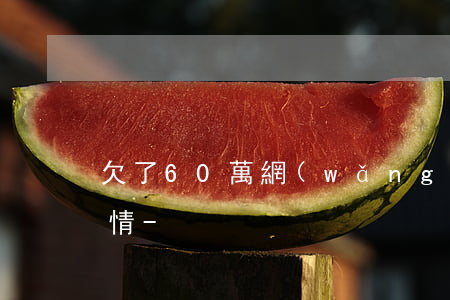欠了60萬網(wǎng)貸的人是什么心情-