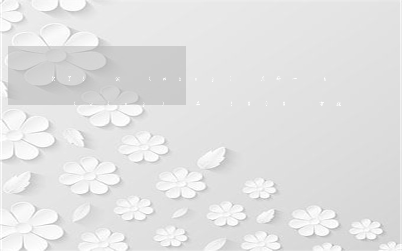 欠了6萬的網(wǎng)貸月薪一萬(6萬網(wǎng)貸工資5000還有救嗎)