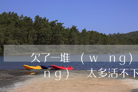 欠了一堆網(wǎng)貸不想活了(網(wǎng)貸太多活不下去了)