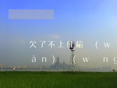 欠了不上征信網(wǎng)貸10萬(wàn)(網(wǎng)貸不知不覺(jué)欠了10萬(wàn)怎么辦)