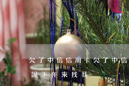 欠了中信信用卡(欠了中信信用卡17000,說下午來找我)