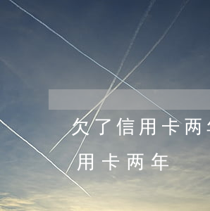欠了信用卡两年名下有辆车会被收吗（欠了信用卡两年）