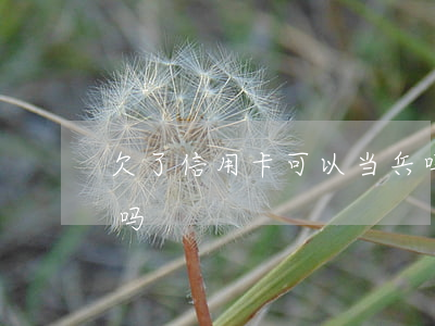 欠了信用卡可以当兵吗(欠信用卡可以去当兵吗)