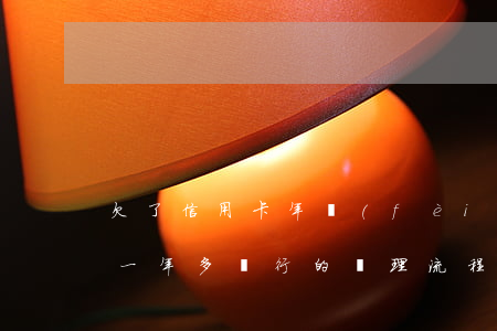 欠了信用卡年費(fèi)怎么辦 欠信用卡一年多,銀行的處理流程