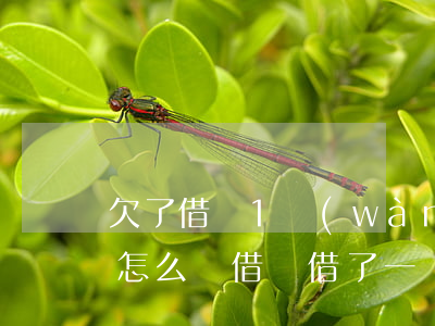 欠了借唄1萬(wàn)不還會(huì)怎么樣(借唄借了一萬(wàn)還不上怎么辦)