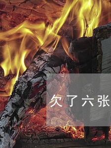 欠了六张信用卡（欠了六张信用卡）