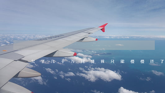 欠了几十万网贷我只能慢慢还了-
