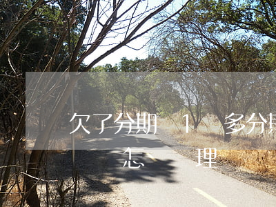 欠了分期樂1萬多(分期樂欠一萬多還不上,他們會怎樣處理)
